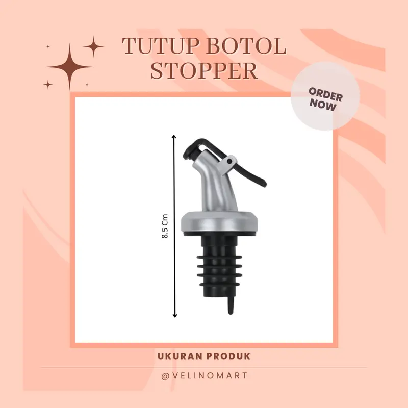 Tutup Botol Stopper Dispenser Multifungsi Penuang Minyak / Tutup Botol Corong Anti Tumpah / Tutup Botol Minyak Kecap Sirup Wine Stopper / Tutup Botol Multifungsi Sirup / Bottle Saos Goreng Penutup Penuang / Bottle Stopper Dispenser Minyak Kecap Serbaguna 4