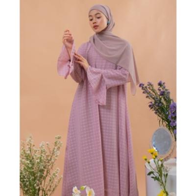 MAXI DRESS OUTER DURAN PREMIUM B340 Dalaman Fit Layer Muslim 1