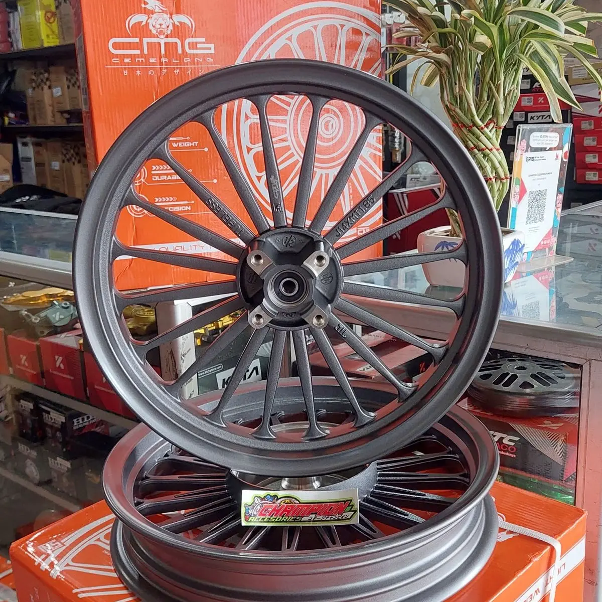 Velg cmg p22 GREY vario 110 beat scoopy genio