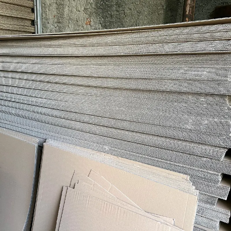 120x80 cm kardus lembaran polos double wall corrugated kraft karton dus kemasan 1
