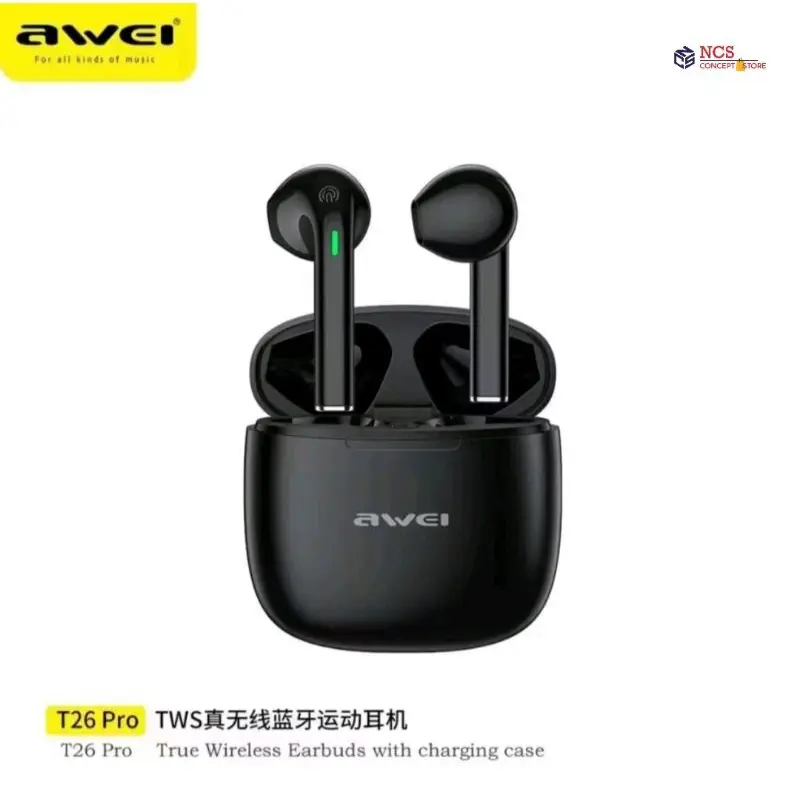 Air T26 Pro TWS Earphone Wireless Bluetooth 5.3 Headphones IPX6 Waterproof Stereo HIFI Headsets Noise Canceling Earbuds Nhét Tai Tai Nghe