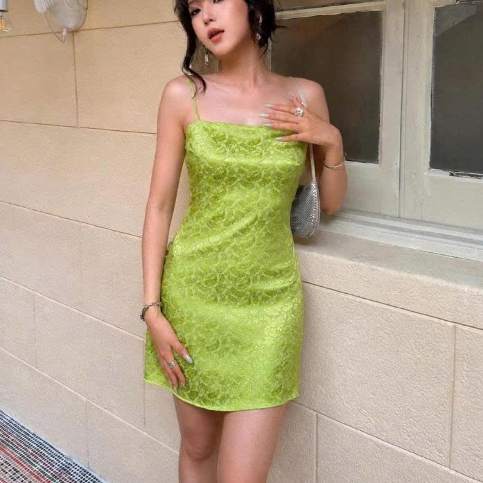 [Sweet Talk Gấm không Lót]  ĐẦM GẤM NGẮN CAO CẤP NỮ – THANH LỊCH, SANG TRỌNG, DỄ MẶC CHO ĐI LÀM, DẠO PHỐ & DỰ TIỆC