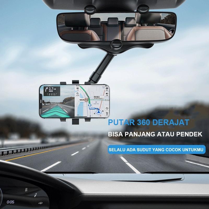 Holder Hp Mobil Putar 360 derajat / Holder Kaca Spion Multifungsi 0