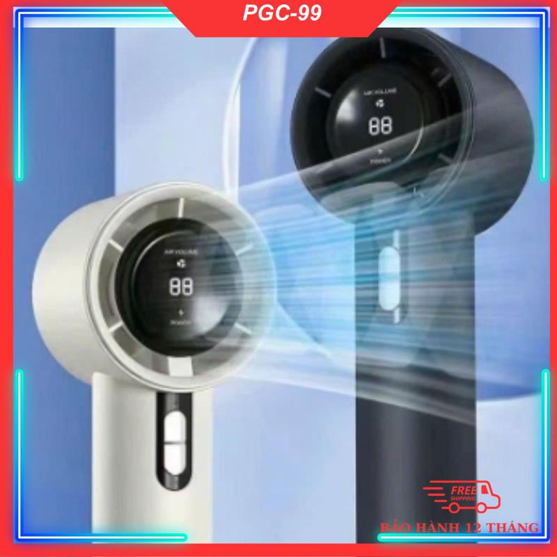 [HOT TREND 2025] Quạt tích điện cầm tay mini pin cao 5000mah, tuabin gió mạnh quạt chạy êm với 100 cấp độ gió mẫu hót