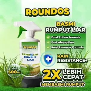 Roundos 250Ml + Refil 1 Liter Racun Rumput Gulma Racun Lalang Pembasmi Rumput Liar Terlaris