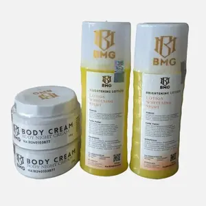BMG Paket Pencerah Kulit BMG ISI 4 Night Lotion 2 & 2 Body Cream BPOM Aman Bumil Busui Mencerahkan Memutihkan Tubuh Kaki Tangan Perawatan Kulit - Hand