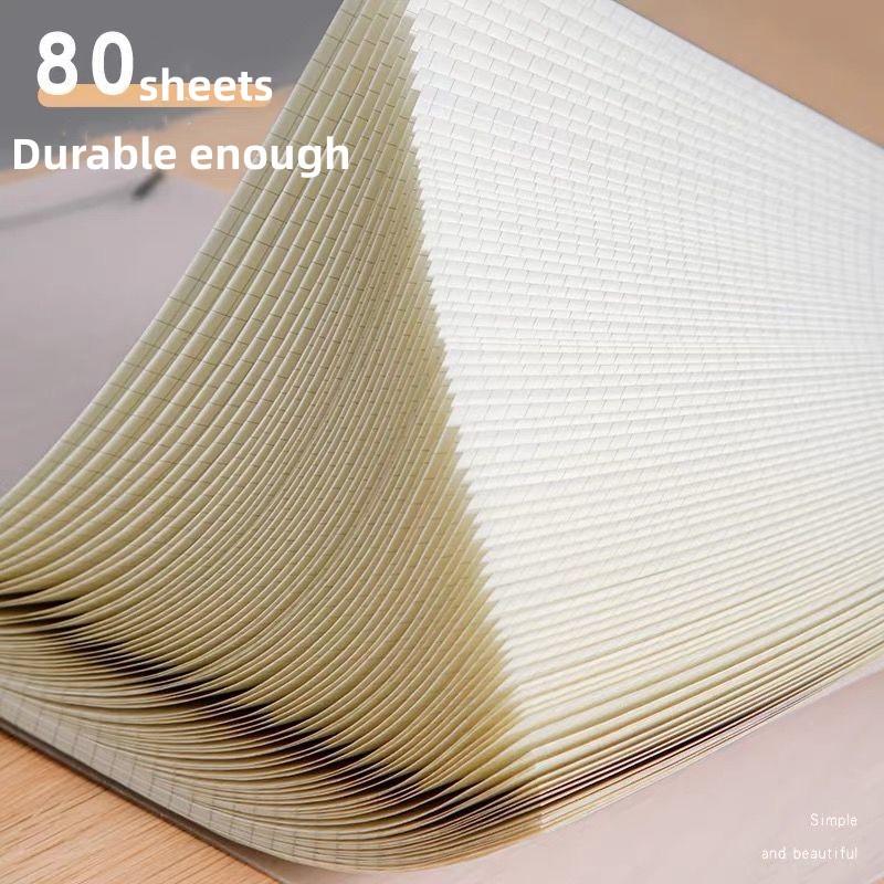 A6 A5 B5 A4 Grid/Line/Blank Spiral Notebook Transparant 80 Lembar Note Book Buku Tulis Jurnal 6
