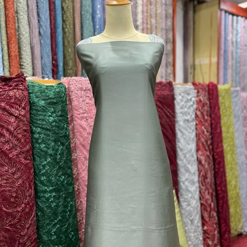 Bahan bridesmaid kain satin seragam by maxmara silk 3