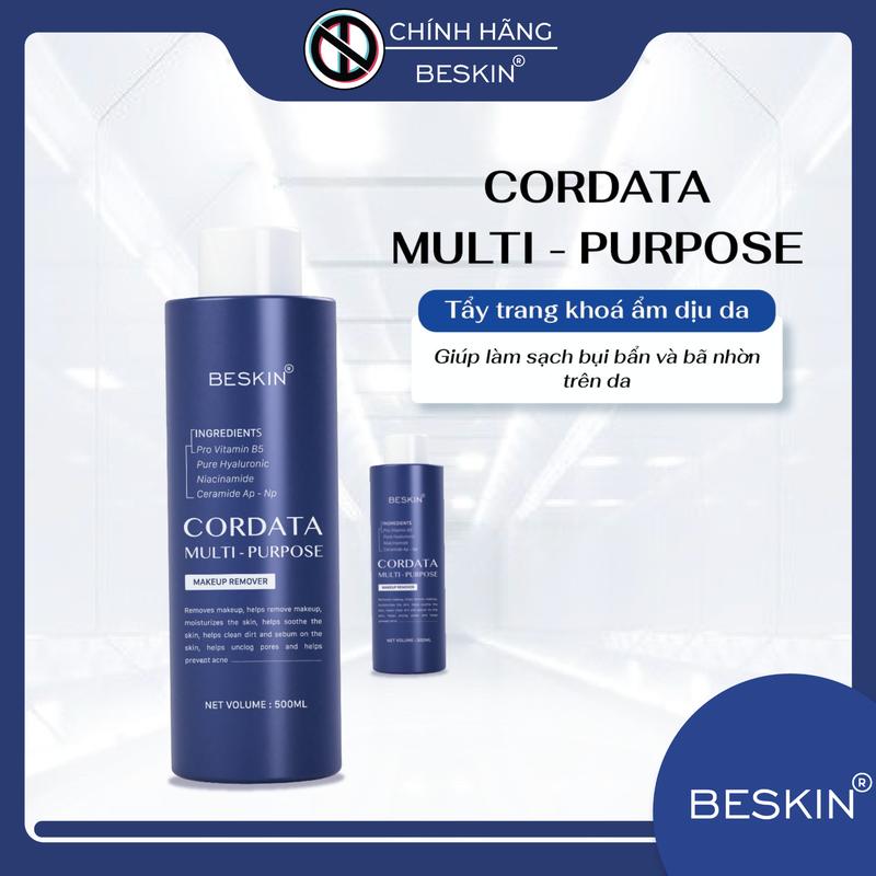   BE-02  "NƯỚC TẨY TRANG "CORDATA MULTI PURPOSE" - Dung Tích: 500ml - Thương hiệu: Beskin Trang Điểm Cosmetic Serum 