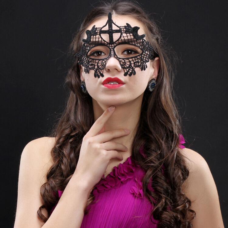 Product Introduction of Romantic Lace Mask Female Half Face Ball Party Sexy Black Eye Mask Halloween Props Princess Adult Mask 21
