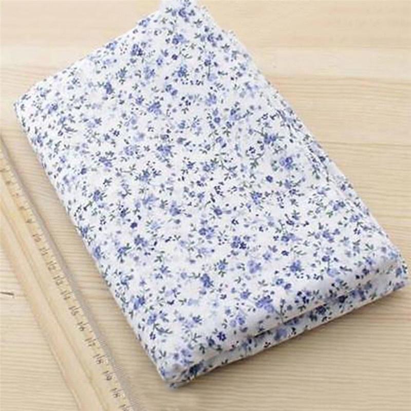 jnjioufu 7Pcs 25x25cm Floral Dot Patchwork Cotton Fabric Plain Cloth DIY Sewing Quilting 1