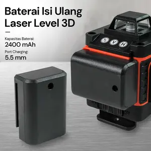 Taffware Baterai Laser Level 3D Isi Ulang Rechargeable Battery 2400mAh - DE12