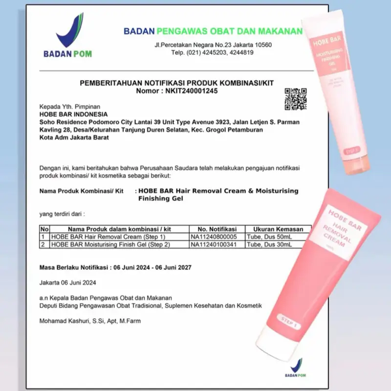 Hobe Bar - Hair Removal Cream Krim Pencukur atau Pencabut Bulu Kaki, Tangan, Ketiak dll Hobebar 3