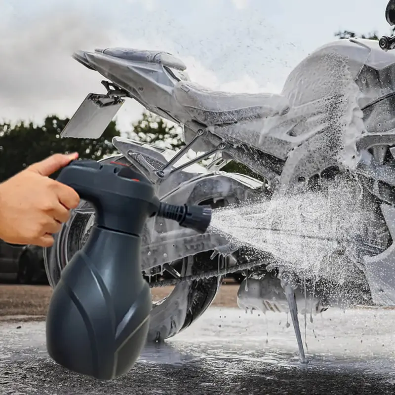 Electric Foam Sprayer Cordless MORSHINE Alat Cuci Motor Mobil Semprotan Salju Otomatis Rechargeable Type C 4