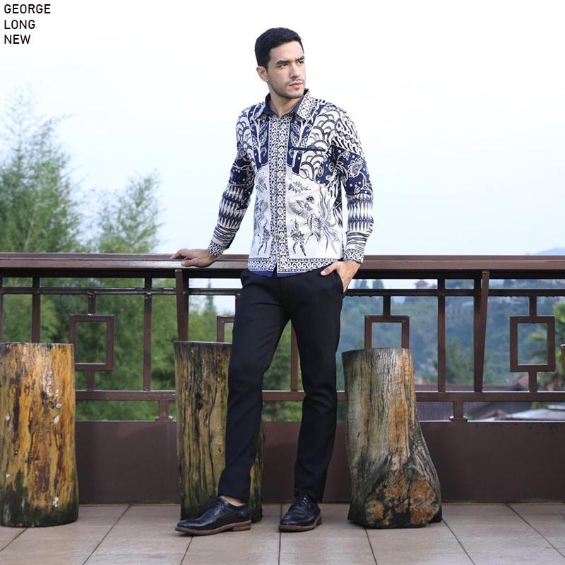 GIRLY GEORGE MAN STANDAR,JUMBO & SUPER JUMBO - KEMEJA BATIK MODERN  PRIA 2