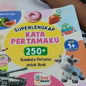 Buat Sholeh Superlengkap Kata Pertamaku 250+ Kosakata untuk Bayi & Balita 1-3 Tahun Buku Anti Speech Delay & Literasi Bahasa II Edukasi Anak Ukuran 17x17cm Tebal 24 Halaman Art Paper 120gr Soft Cover Laminasi
