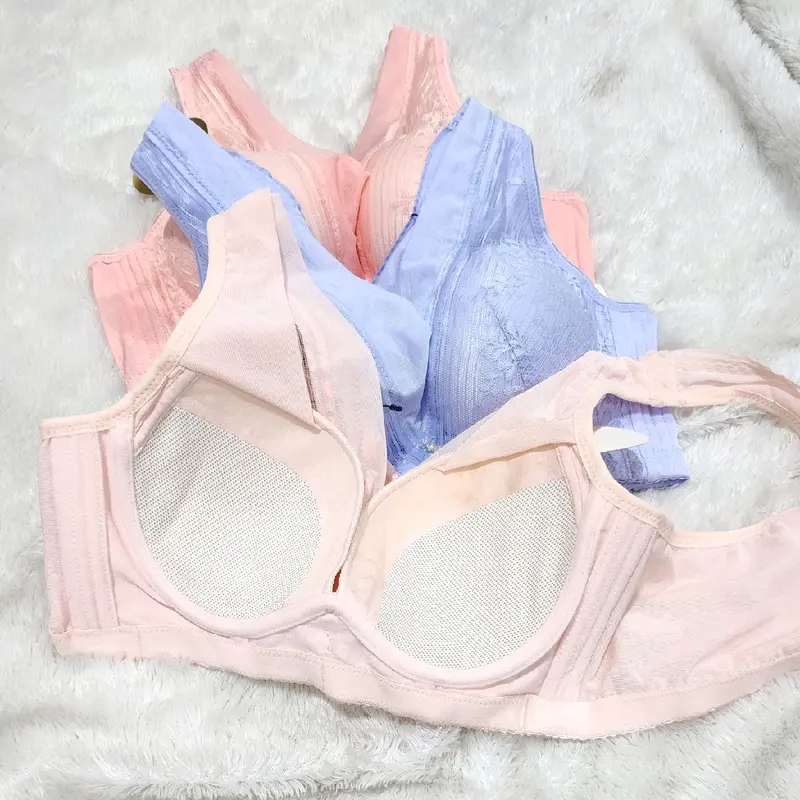 [ OBRAL ISI 3PCS TIDAK BISA PILIH WARNA ] Bra Wanita Kawat Busa -+2cm Bra Penekan Lemak Tali Sambung Kait 4 Size 34-40 Cup  B to C bh 8888 4
