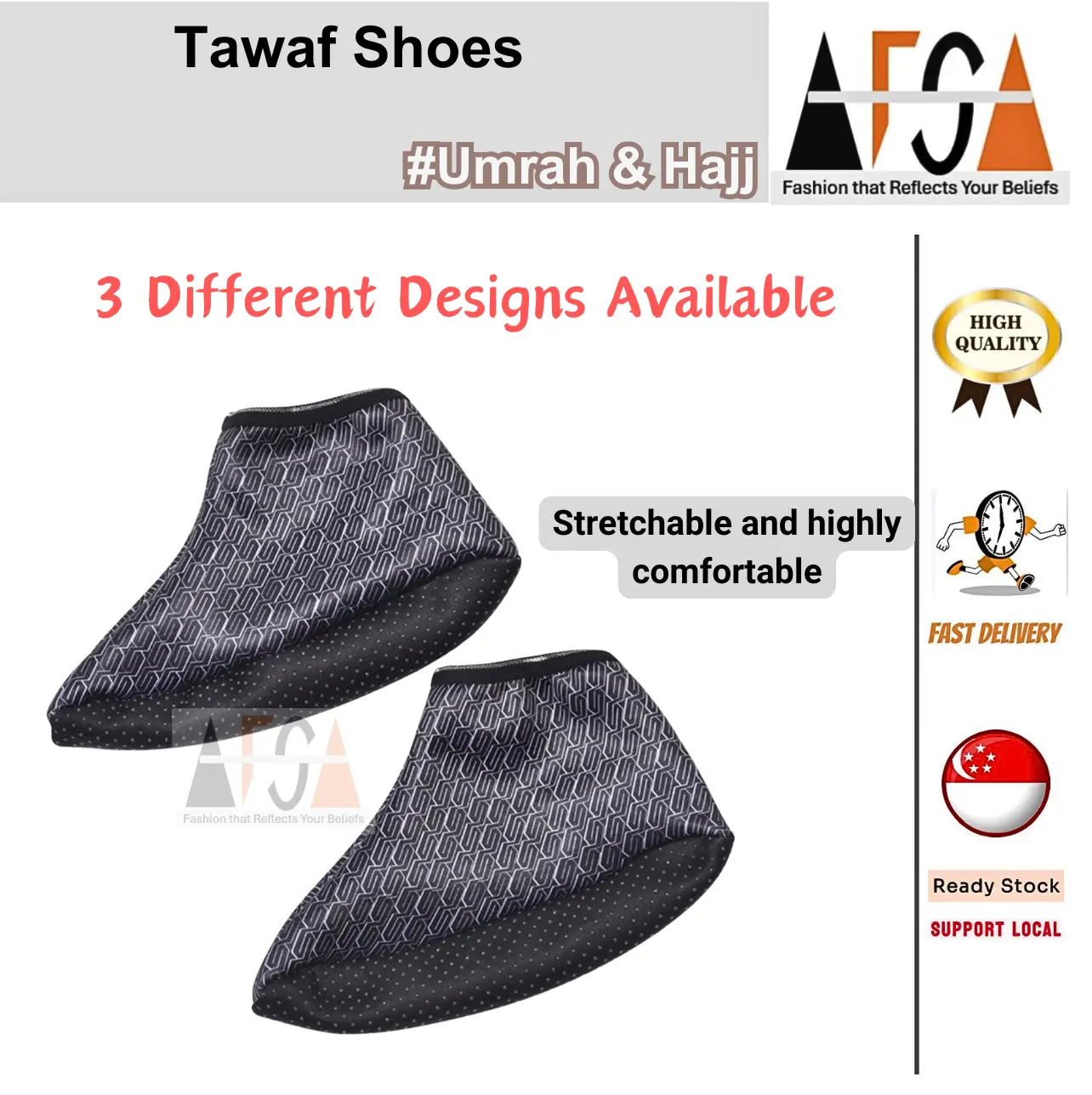 Tawaf Shoes Hajj Umrah Anti-Slip High FREE SIZE | Kasut Tawaf SG SELLER  Footwear Comfort