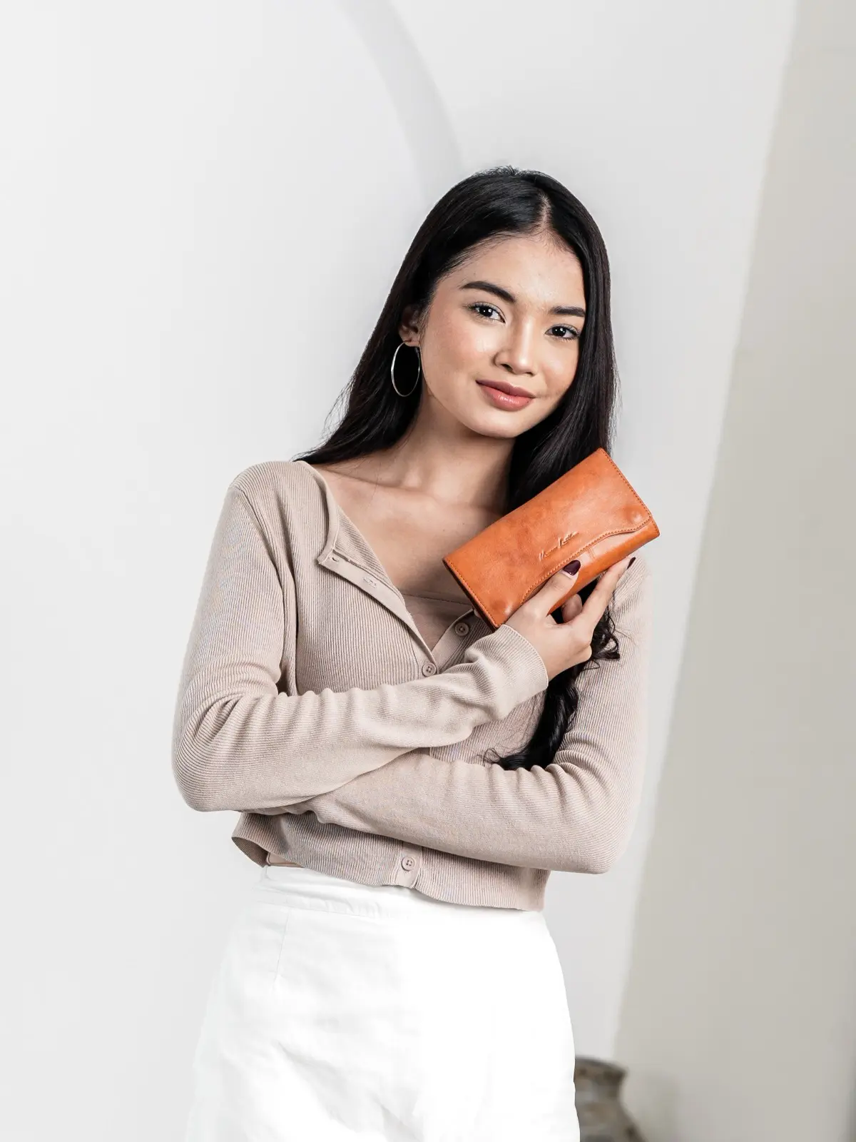 Dompet Panjang Wanita Kulit Asli HRLY Nabati - Kenes Leather
