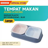 Gambar Pakeway Plastic Pet Double Bowl Size L / Tempat Makan Hewan dari M-Pets Volk Pets Indonesia Kota Tangerang 4 Tokopedia