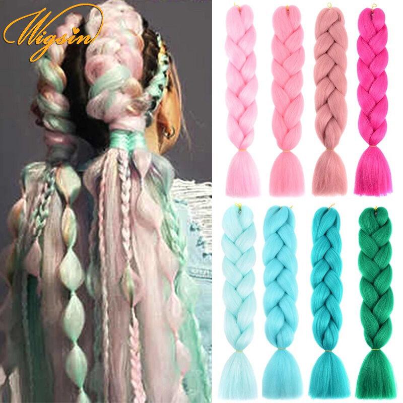 Tóc Jumbo Braided 24 inch cho kiểu tết móc, tóc nối tổng hợp bán sỉ, tóc Yaki…