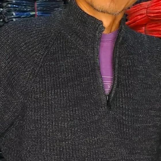 Sweater Rajut Pria Half Zip Turtleneck Cowok Tebal Terbaru - Forzie Knitwear Rajut Kerah 8