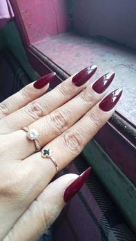 Product Review of Kuku Palsu nail art aesthetic dan lem wisuda tangan pewarna Nails Grooming Manicure Set Pedicure Set Stainless Steel Polish Cat Elegant from N**p 0