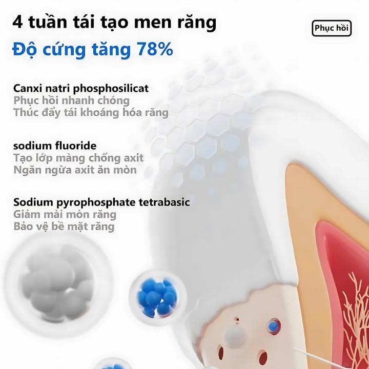 (MUA 1 TẶNG 1) Kem đánh răng Probiotic làm trắng răng, kem đánh răng loại bỏ mảng bám cho hơi thở thơm mát, kem đánh răng êm dịu với nướu kem đánh răng tẩy ố vàng 2