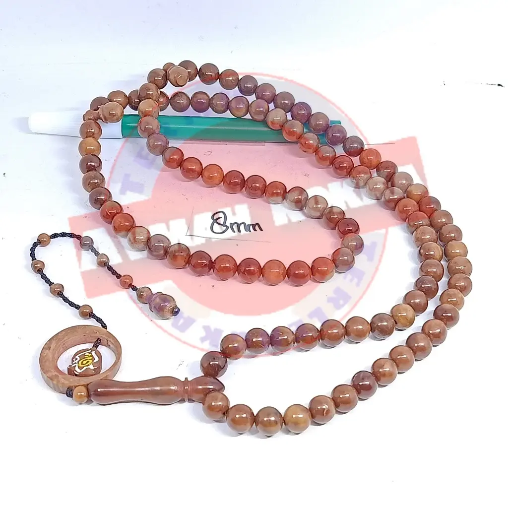 (OBRAL) Tasbih kokka kaukah 99 bulan terompah 8 mm coklat