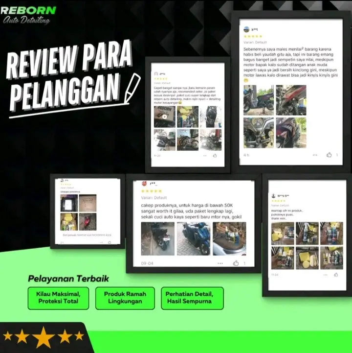 Paket Cuci Lengkap Motor dan Mobil Reborn Auto Detailing - Car 3