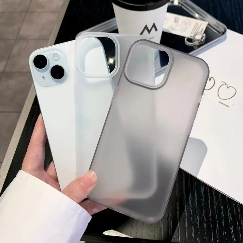 Ultra-thin Frosted Translucent Phone Case for iPhone 11 13 14 12 13 15 16 17 Pro Max 15 14Plus 16PRO Case Aesthetic Case Cover