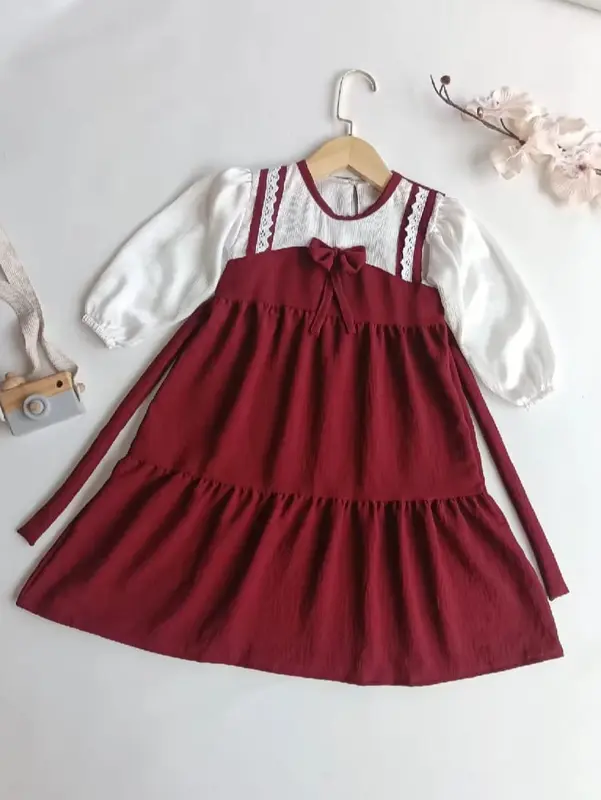 Gamis Anak Terbaru Zira Dress Fashion Anak Prempuan Kekinian Usia 2-9 Tahun Bahan Cringkle Premium 2