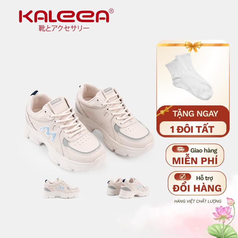 KALEEA T154 - Giày Thể Thao Giày Sneaker Nữ Độn Đế Thoáng Khí Thoải Mái Cao 5cm