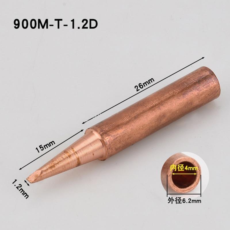 Product Introduction of 10pcs Soldering Pure Copper Soldering Iron Head Protection Longevity Electric Soldering Head 15