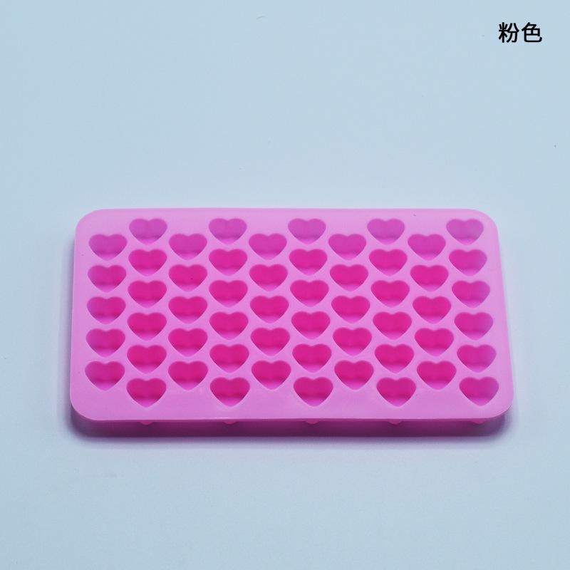 Khuôn Nướng Bánh, Khuôn Nến Chống Dính, Khuôn Kẹo Mềm Kẹo Mềm, 55 Ngăn, Làm Bằng Silicon, Cấp Thực Phẩm, Hình Trái Tim Nhỏ, Thích Hợp Để Làm Bánh 5
