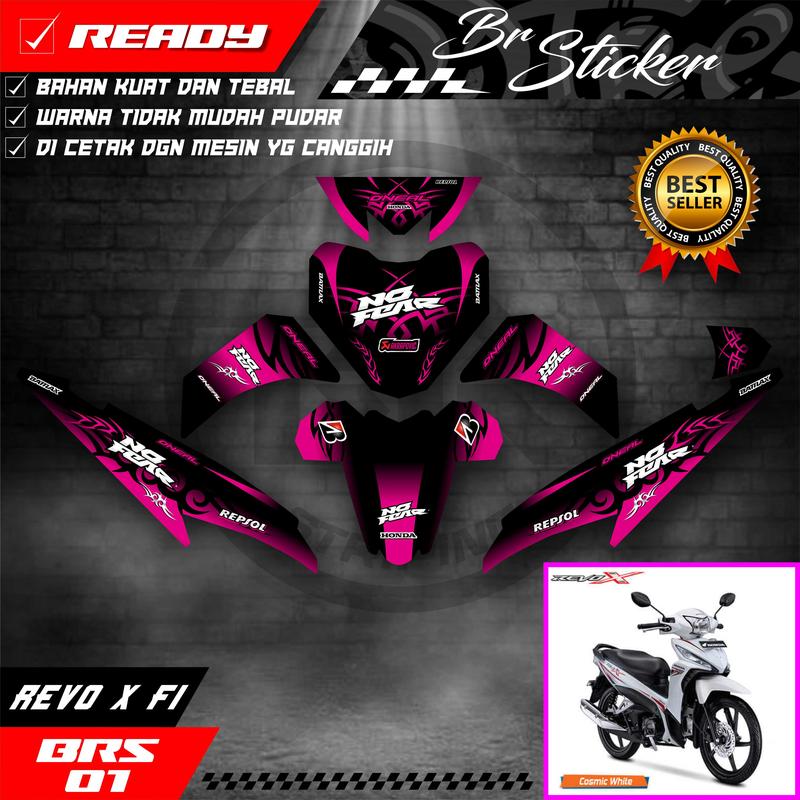decal sticker full body honda revo x fi motif keren BRS.01 - Motorcycle 1