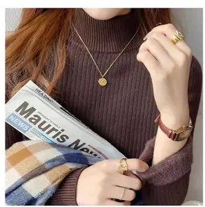 [READY] WOMAN - Cassey warm tech top/ Atasan Saja / Sweater Wanita thermal Turtleneck crinkle