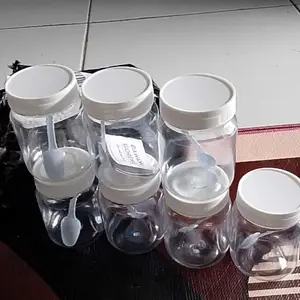 TOPLES BULAT 200 Ml TUTUP PUTIH TEMPAT BUMBU DAPUR AESTHETIC FREE BUBBLE WRAPTOPLES BULAT TUTUP PUTIH TEMPAT BUMBU DAPUR AESTHETIC FREE BUBBLE WRAP