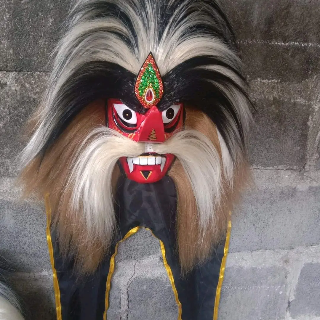topeng ganong anak murah tanpa janggut #topengganongmurah Bulu