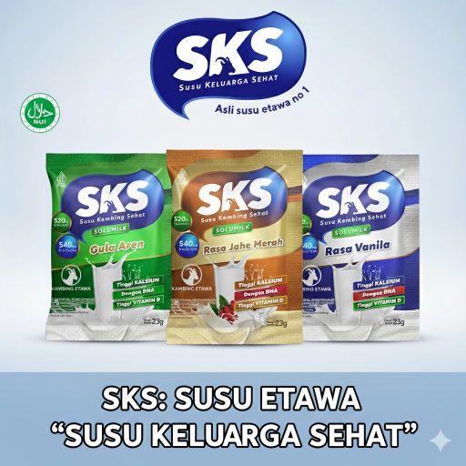 SKS SUSU KAMBING ETAWA RASA GULA AREN 5+ GRATIS 1 RENCENG | SKS SUSU TINGGI KALSIUM & VIT D | amirafilindo