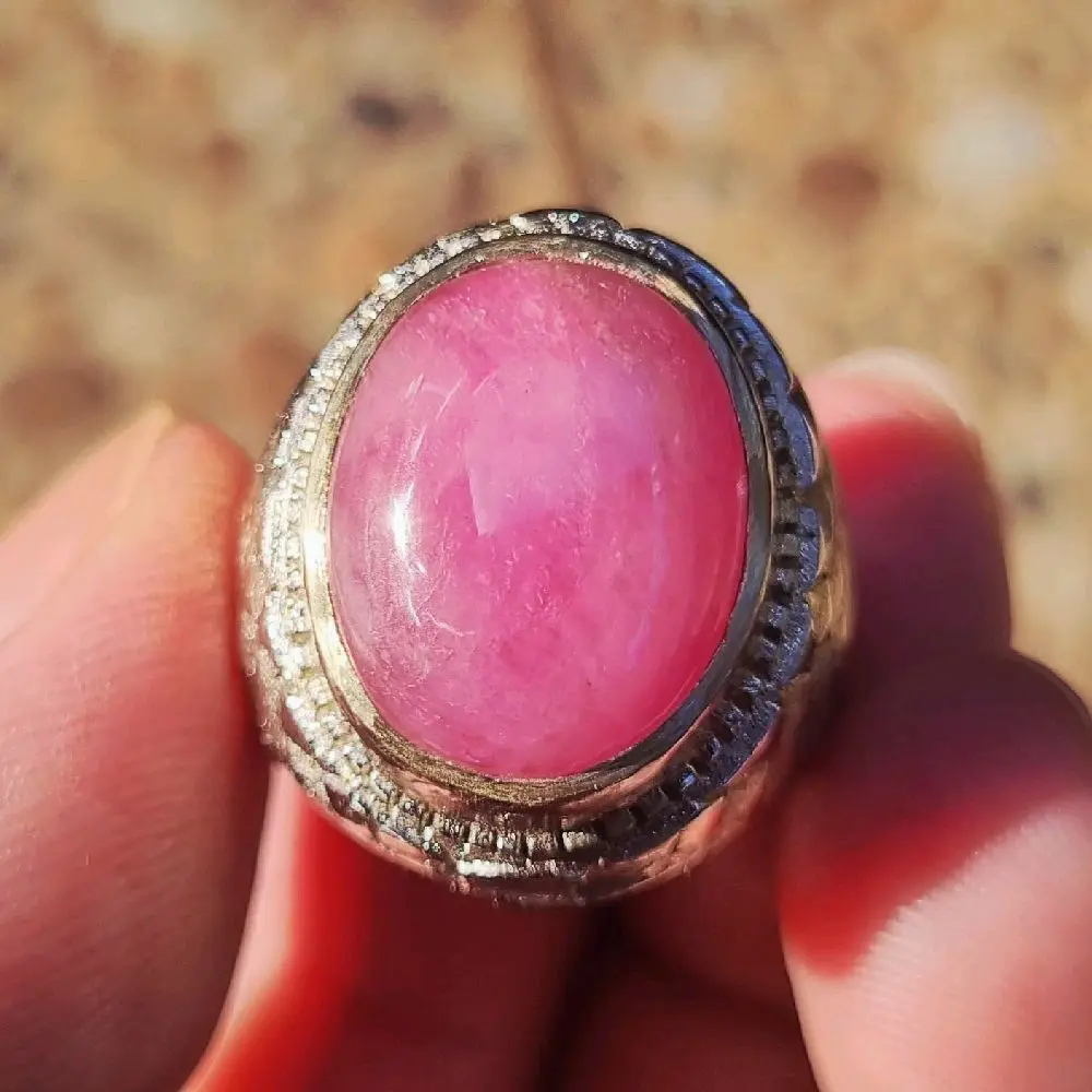 BATU RUBY NATURAL KRISTAL SIZE ENAK WARNA SOLID ( RN-015 )