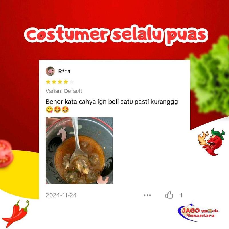 1 Pack Baso Aci Ori Jago Snack Nusantara Kuah Lekoh Pedes  Pedas Food -JAGO SNACK NUSANTARA Makanan