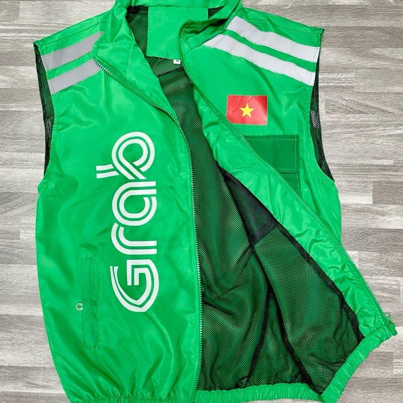 Grab Áo Khoác grab Mẫu Mới 2026 - Vải Dù Carô Mè 2 Lớp - Size 45-120kg - Túi…