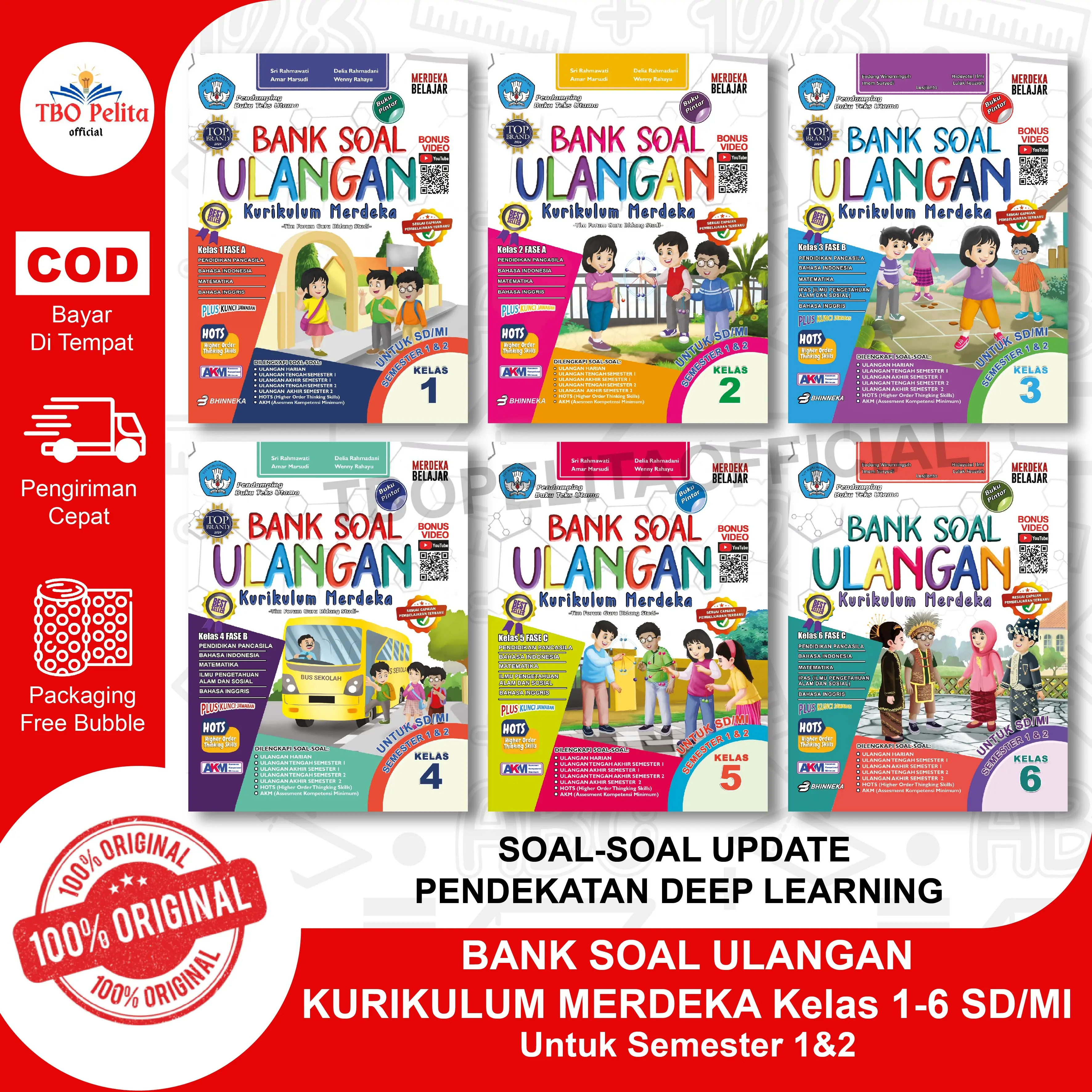 bank soal sd/mi kelas 1,2,3,4,5 dan 6 kurikulum merdeka CP TERBARU
