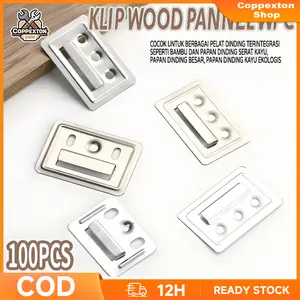 100pcs Klip WPC Braket - Alat Pasang Wall Panel Wood Pannel 36x50mm