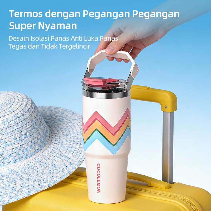 Cuculemon Tumbler 1L Stainless Aesthetic Kapasitas Besar Botol Minum Kopi Vacuum Tahan Panas Dingin 24 Jam lucu Termos Insulated Mug Cuculemon Tumbler 1L Stainless Aesthetic Kapasitas Besar Botol Minum Kopi Vacuum Tahan Panas Dingin 24 Jam lucu Termos Insulated Mug
