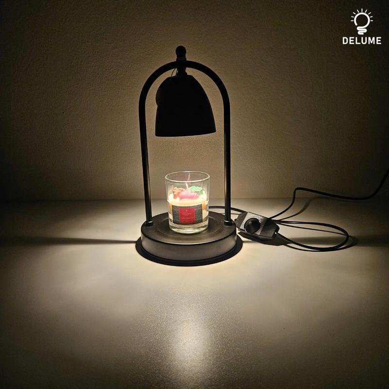   TẶNG NẾN THƠM _ CL6 -Đèn đốt nến thơm phong cách Retro đơn giản không tạo khói điều chỉnh được ánh sáng Decor Đồng dendecor 