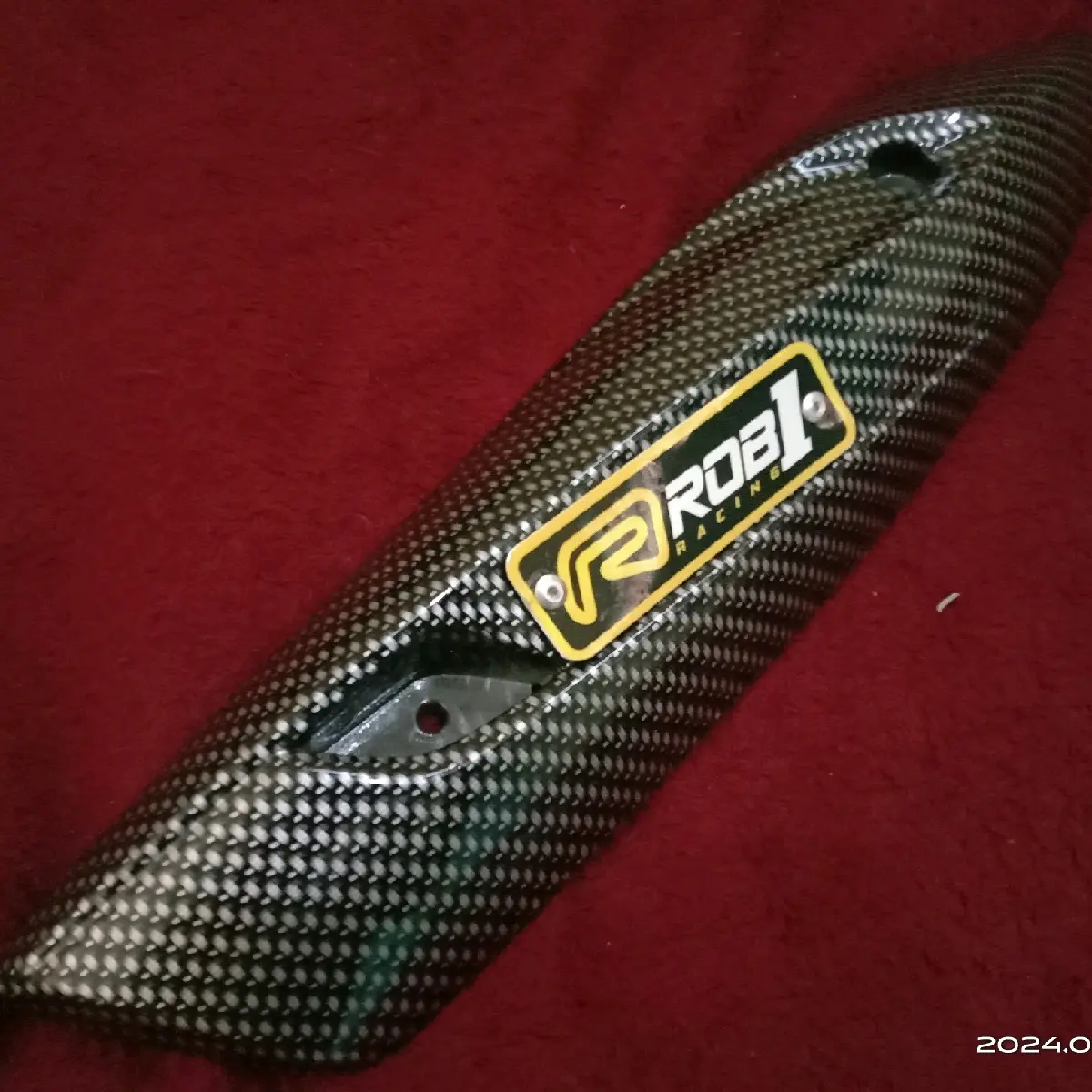 Cover Tameng ROB1 Racing Carbon Nmax/Aerox/Vario/Granfilano Dan All Metik Motorcycle Tutup Pelindung Knalpot Motor Metik Aksesoris
