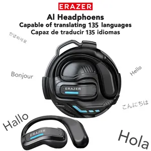 ERAZER X8 AI Smart Translation Headphones Bluetooth V5.4 Bone Conduction HIFI Stereo OWS Wireless Gaming Headset