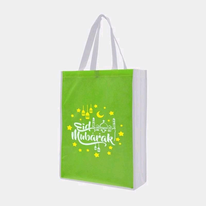Tas Hari Raya Idul Fitri 30x40x12 cm (isi 12 pcs) - totebag idul fitri - hampers - tas hampers - Goodiebag lebaran Belanja 2